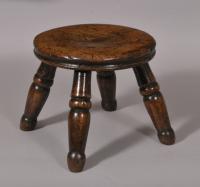 S/4700 Antique Early 19th Century West Country Child's Stool