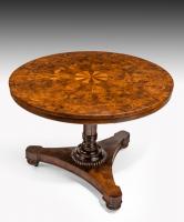 Regency Burr Yew Veneered Centre Table