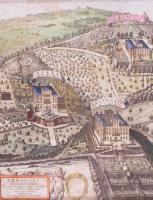 Johannes Blaeu (Dutch, 1596-1673) A Panoramic view of Roman villas