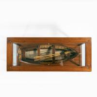 An Edwardian clinker-built model of a gentleman’s yacht tender