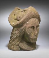 Early Primitive Portrait Stone Carving