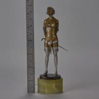 Art Deco Cold Painted Bronze Study Entitled 'Riding Crop' by Bruno Zach 