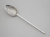 George II Silver Pierced & Engraved Mote Spoon