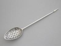 George II Silver Pierced & Engraved Mote Spoon