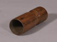 S/4721 Antique Treen Early 19th Century Beech Spice Measure