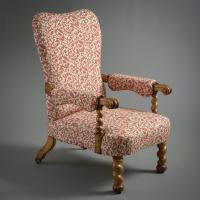 Victorian maple armchair