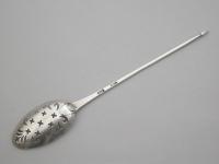 George III Silver Double-Drop Mote Spoon