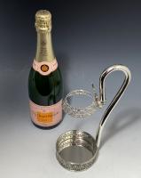 Sterling silver champagne wine bottle holder 