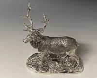 Sterling silver stag model figurine Camelot 