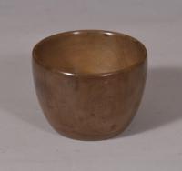 S/4808 Antique Treen 19th Century Small Sycamore Bowl