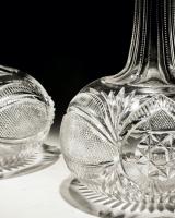 shaft and globe Victorian decanters