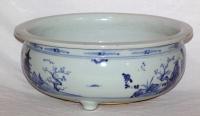 Chinese Transitional Blue and White Porcelain Censer 