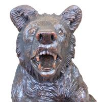 Swiss 19th Century Black Forest Bear Stand