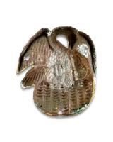 Copper plaquette in the form of the Pelican in her Piety. Italian, 15th century