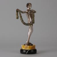 “Garland Dancer” Art Deco Sculpture by Josef Lorenzl - circa 1930