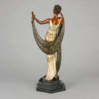 “La Coquette” Limited Edition Bronze Sculpture by Erté - circa 1986