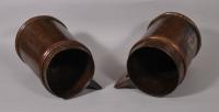 S/4833 Antique Treen 19th Century Scandinavian Pine Ale or Water Carriers