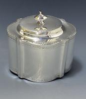 Georgian silver tea caddy George Smith 1783
