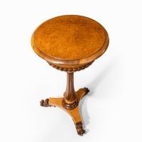 A William IV amboyna and rosewood table