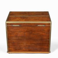  William IV Anglo-Chinese padouk silver chest