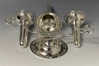 Mappin and Webb silver trumpet epergne 1912