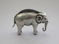 Edwardian Novelty Silver Elephant Pin Cushion