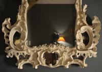painted parcel gilt mirror