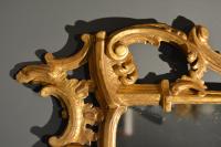 carved gilt wood Rococo mirror