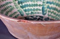 Spanish Tin-glazed Earthenware Pottery Oversized Basin