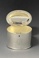 Victorian silver tea caddy Thomas Harwood and Sons