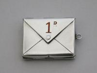 Edwardian Silver Double Stamp Case
