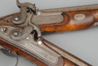 Fine Pair of Early 19th Century Duelling Pistols by Bales