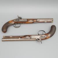 Fine Pair of Early 19th Century Duelling Pistols by Bales
