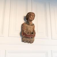A rare Henry VI / Edward IV oak and polychrome-decorated roof angel, circa 1450-80