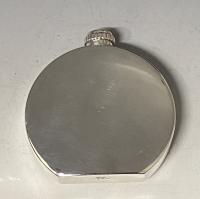 Art Deco sterling silver hip flask Guldsmeds Aktiebolaget 1936