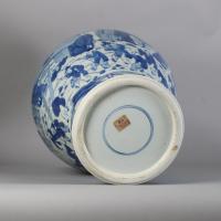Chinese blue and white baluster vase