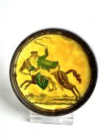 Painted snuff box with Erotic scene