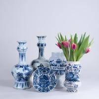 Selection of 17th and 18th Cent. Dutch Delft blue and white vases