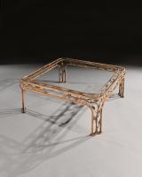 French Mid 20th Century Gilt Iron Coffee Table