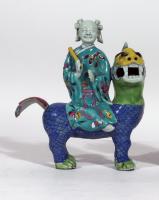 Chinese Export Porcelain Immortals Riding Mythical Beasts