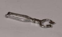 S/4900 Antique 18th Century Small Pair of Polished Steel Sugar Nips