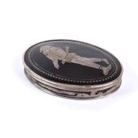 Stunning dated ‘Pique’ Turtleshell and unmarked Silver snuffbox