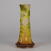 “Floral Vase’ Art Nouveau Cameo Glass by Emile Gallé - circa 1900