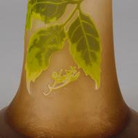 “Floral Vase’ Art Nouveau Cameo Glass by Emile Gallé - circa 1900