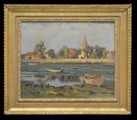 Old Bosham Harbour - Low Tide by Augustus William Enness (1876 - 1948)