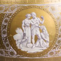 A detail of A Fine Vienna Style Porcelain Vase and Cover by Fischer & Mieg, Pirkenhammer