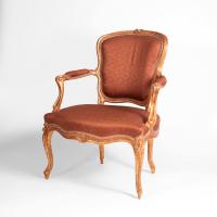Louis XV carved giltwood fauteuils