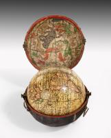 Pocket Globe and Case Published by Nathaniel Hill (fl.1746-68)
