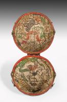 Pocket Globe and Case Published by Nathaniel Hill (fl.1746-68)