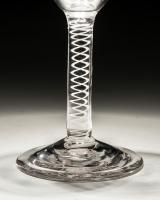 engraved opaque twist wine glass